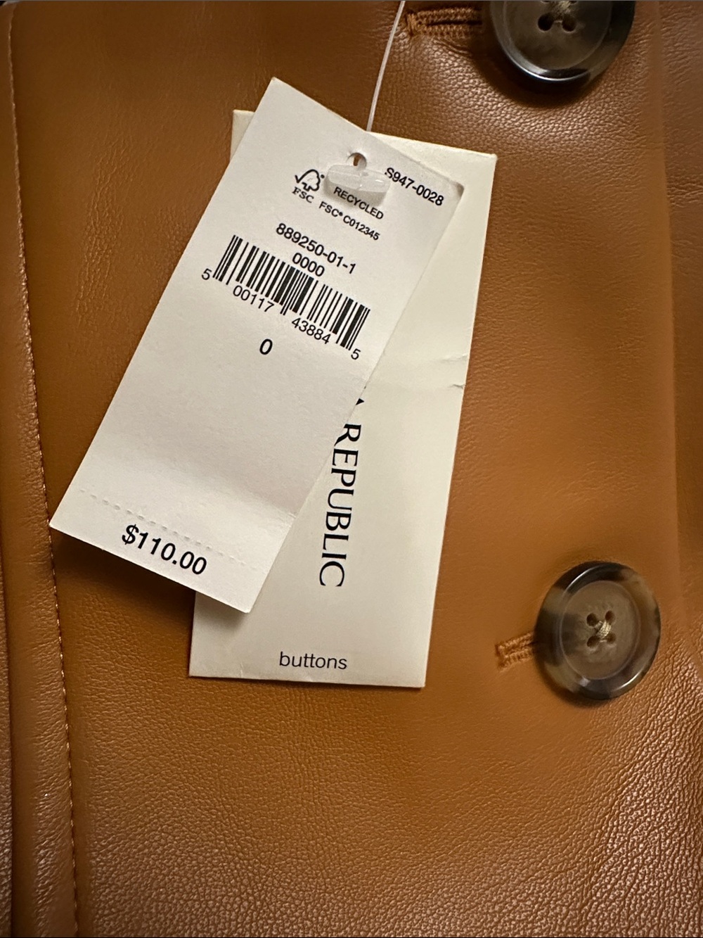 Banana Republic Seamed Vegan Leather Midi Skirt - Picture 4 of 4